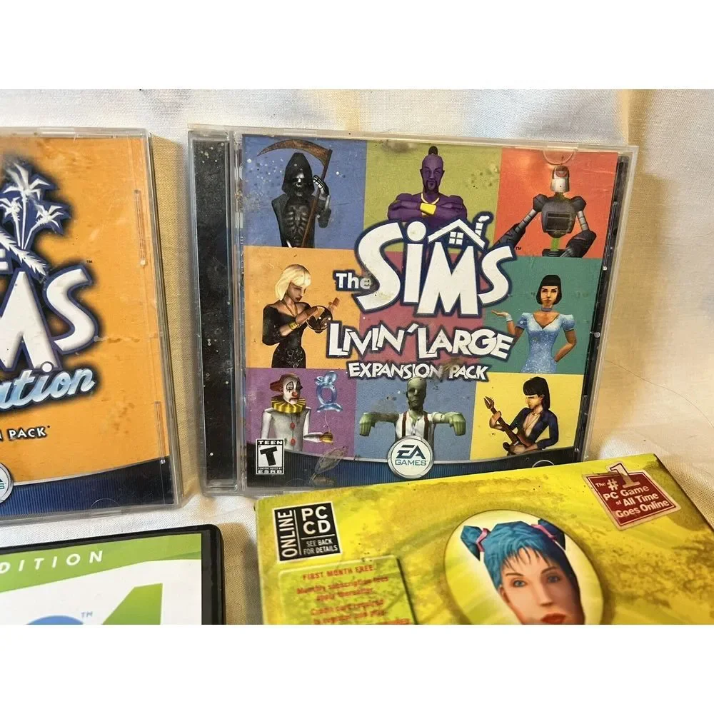 Sims PC Game Lot Of 10.Sims 3, Sims 4, Sims Online And‎ Several Expansion Packs